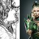 A la izquierda la Rita Repulsa que nunca veremos (vía Matt Frank), a la derecha la nueva villana de la película de 2017.